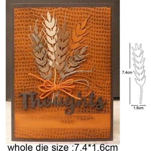 Craft dies Plant Wheat ears Metal Cutting Dies for Scrapbooking dies DIY Paper Cards Making Embossing Die Cut stencils dies 2020