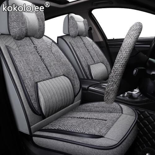Kokololee fabric car seat cover For changan cs35 chery tiggo ford transit infiniti fx toyota prius fiat 500x 500 car set cover