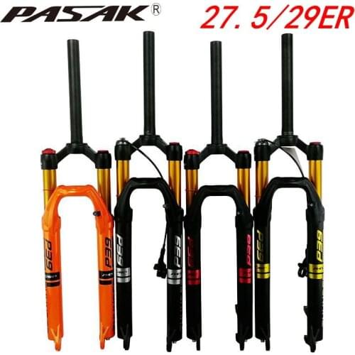 PASAK MTB mountain bike air fork bicycle fork 27.5-29 inch magnesium alloy aluminum alloy shoulder control line control