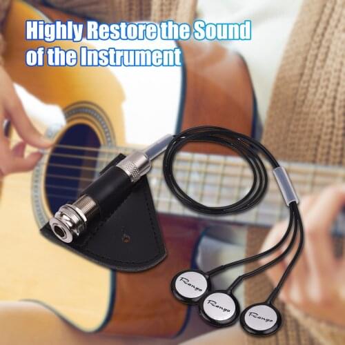 Rango Acoustic Guitar Pickup Sound Seeker DSS-3 Pures Sound Transducer for Guitar Ukulele Cello Banjo Mandolin Microphone Pickup