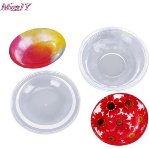 1PC 6.5cm*1.5cm Dish Bowl Shape Epoxy Resin Mold Transparent Silicone Mould Craft DIY Tool