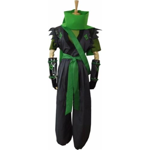 2018 New Style OW Genji Sparrow Cosplay Costume White Or Green To Choose