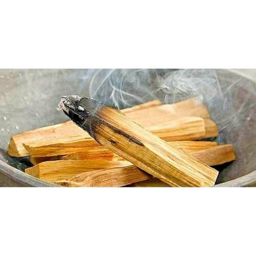 Bolsa de Palo Santo de Perú 80 Gramos Madera Sagrada Incienso 100% Natural Aroma Palos Bolsita para Quemar Aromaterapia Humo Paz