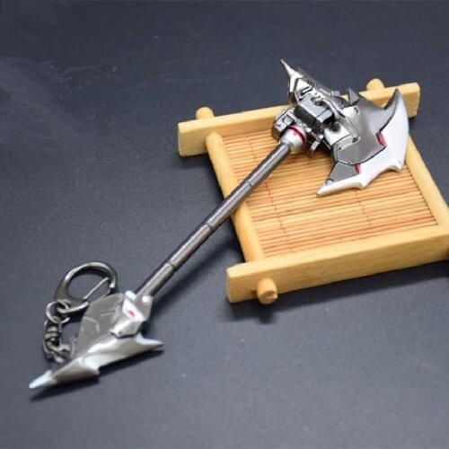 Watch Pioneer Game Related Products 18cm Reinhardt Black Emperor Hart Tomahawk Alloy Sword Weapon Model Gift Crafts Ornaments