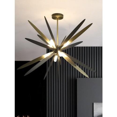 Colgante de hierro para, luz LED creativa de arte, para restaurante, sala de estar, dormitorio, y Hotel