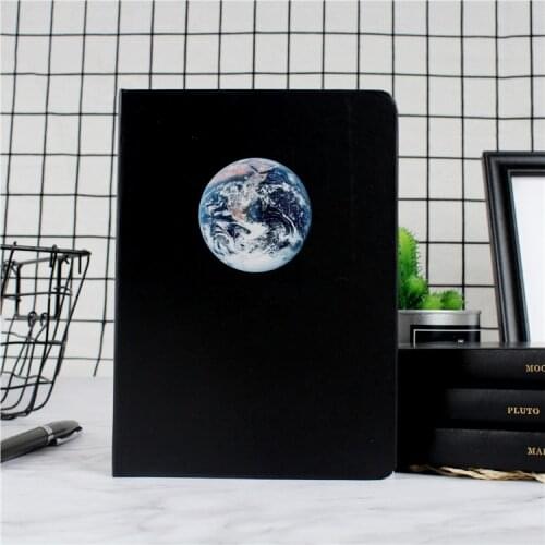 Planet Diary A5 Creative DIY Blank Black Inner Page Sketchbook Diary for Drawing Painting Graffiti Notebook Journal