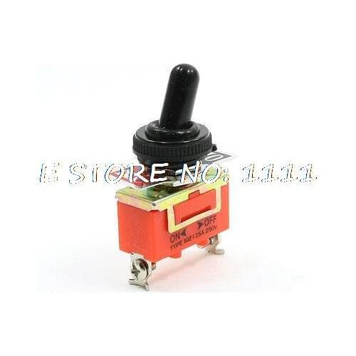 Latching Action SPST 2 Screw Terminal ON/OFF 2 Position Toggle Switch AC 250V 15A 1021