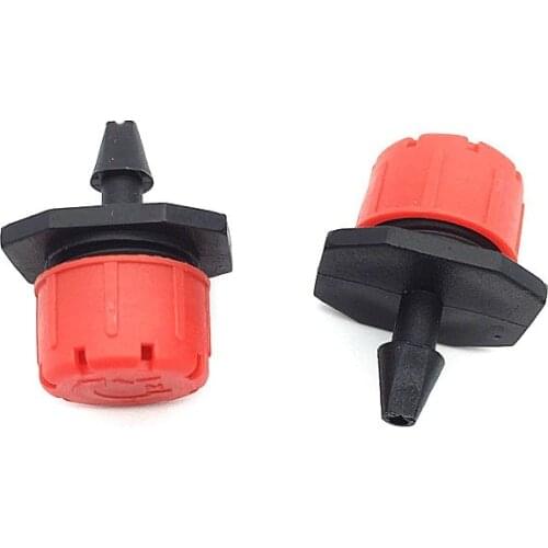 40 Pcs Garden irrigation Dripper 8 holes red Sprinkler head Link 4 / 7mm hose for watering potted plants and beds of flowers