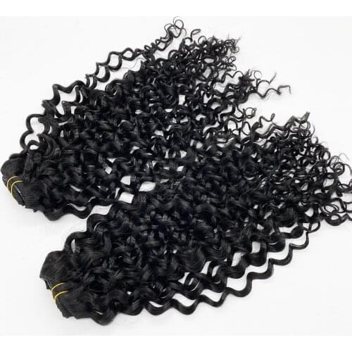 Kayla Natural Wave Full Head Human Hair Clip Ins Machine Double Weft Hair Clip In Hair Extensions