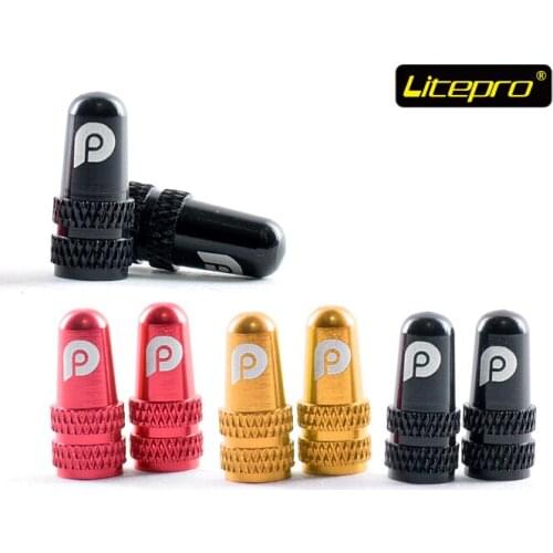 Litepro CNC Bike Valve Cap Presta Valve Cap Aluminum Alloy CNC Blue Green Red Silver Gold Titanium Black Bicycle Parts
