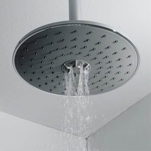 3 Funtions Adjustable 24cm Shower Head Bathroon Shower Accessories ABS Electroplating Shower Head