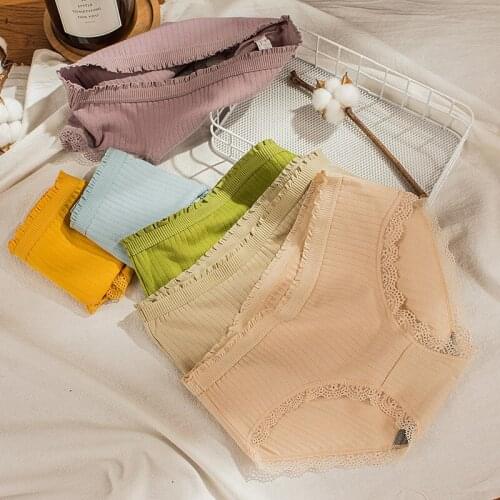 Underwear Women Cotton Sexy Lingerie for Women Japanes Style Briefs Panties Cute Seamless Bow Underpants Graphene Antibacterial