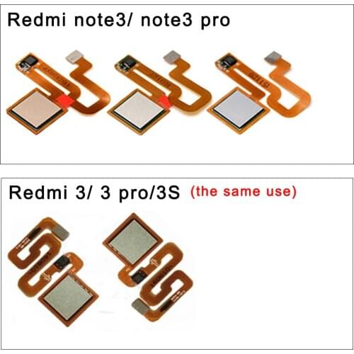 Original Home Key For Xiaomi Redmi Note 3 Pro 3s Return Button Fingerprint Sensor Flex Ribbon Cable Repair Phone Part