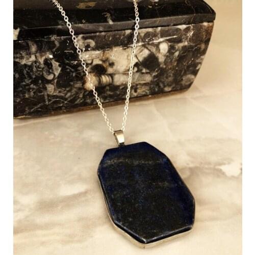 Dr Stone Natural Stone Women Lapis Lazuli Stone Pendant AHL1 439746706
