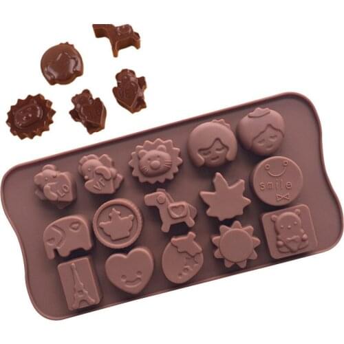 Silicone Mold Chocolate Mold Fondant Patisserie Candy Bar Mould Cake Mode Decoration Kitchen Baking Accessories