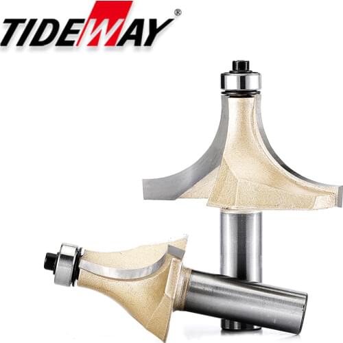 Tideway Corner Round Over Router Bit with Bearing for Wood Woodworking Tool Tungsten Carbide Milling Cutter CNC End Mill Cutters