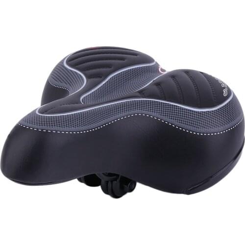 Comfortable Wide Big Bum Bike Bicycle Gel Cruiser Extra Sporty Soft Pad Saddle Seat Suitable For Any Type Of Bike