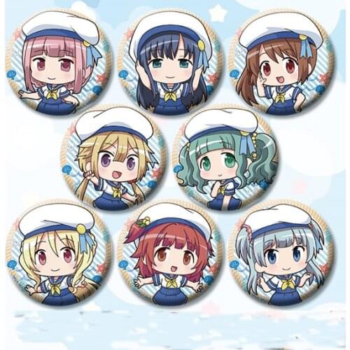Magical girl 58mm Very Cute anime Puella Magi Madoka Magica Iron badge Brooch Pins