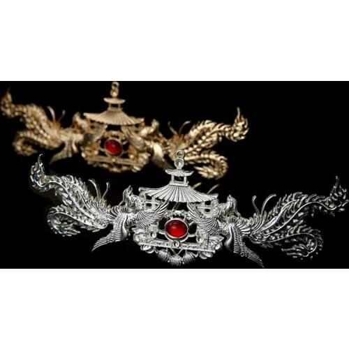 Beautiful chinese style prince hairpin hanfu hair accessories vintage warrior headwear bride studio photography hair pin