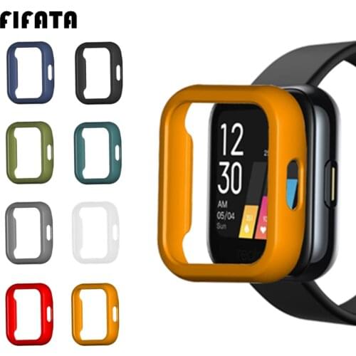 FIFATA Protector Cover Case For Realme Watch Protection Shell Hard Plastic PC Frame Bumper For Realme Smart Watch Accessories