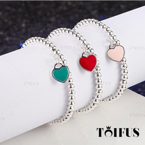 Tif 925 Sterling Silver Womens Jewelry Beads Love Lady Bracelet, Love Necklace With Original Logo Wholesale