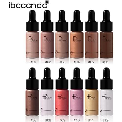 1pc Sexy Liquid Highlighter Make Up Oil Illuminating Concealer Shimmer Shine Lips Face Glow Bronzer Highliter Base Primer