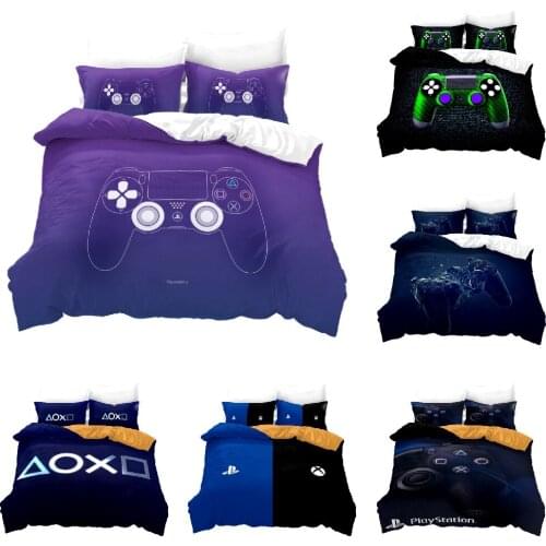 2021 Gamer Print Bedding Sets Game handle Duvet Cover Pillowcase 2/3pcs luxury bedding sets