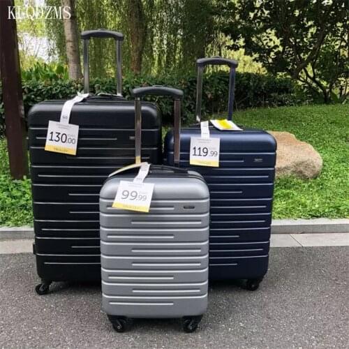 KLQDZMS 20"24"28inch PC lightweight Trolley Case business boarding suitcase rolling hardside luggage on wheels