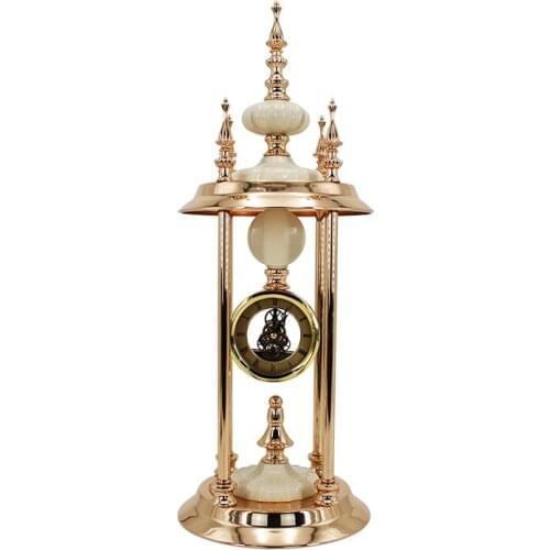 European living room large creative bedroom desktop classic metal ceramic desktop clock gifts