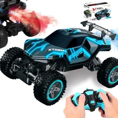 RC spray light Climb car 2.4G Radio remote control Racing Sports car Off-road drift SUV 4WD stunt vehicle children gift toy boys