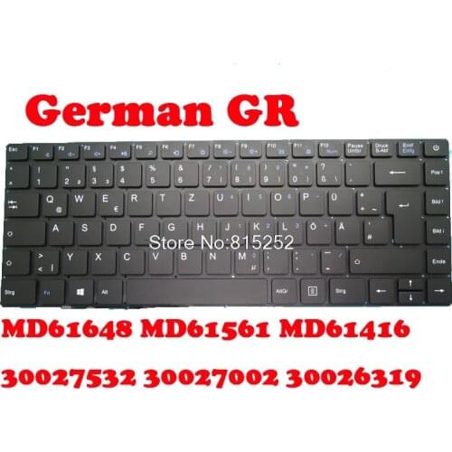 Laptop Keyboard For MEDION AKOYA E4251 MD61648 MD61561 MD61416 30027532 30027002 30026319 German GR Black