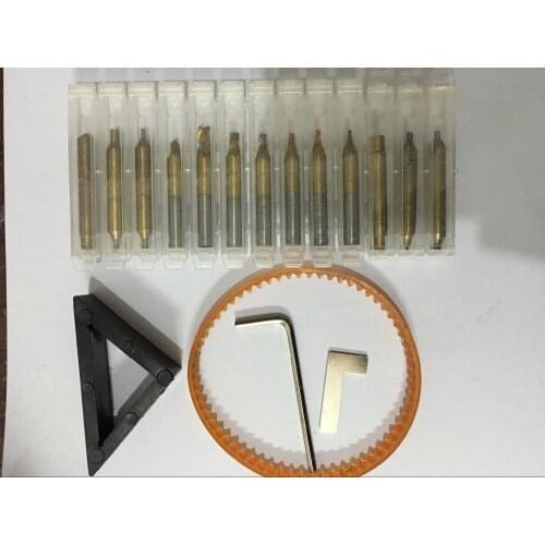 The Whole Set End Mill Cutters With Spare Parts For All Key Cutting Machine Cutter Locksmith Tools Cutters Bits Steel Drill