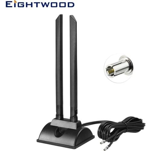 Eightwood 4G LTE Antenna 6dBi Magnetic Base MIMO TS9 Male Aerial for Cellular Mobile Broadband Modem USB Modem Dongle Adapter