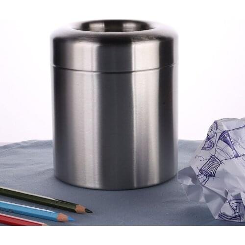 Mini Trash Can For Desk With Can Small Tiny Countertop Trash Bin Can For Office Bathroom Kitchen Waste Basket 1.5 L/0.40 Gal