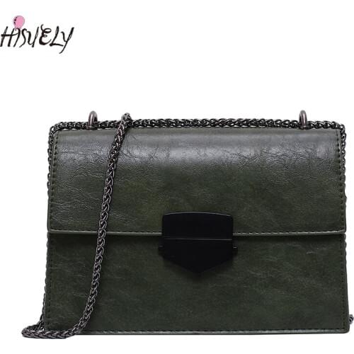 Fashion chain bag womens autumn and winter 2021 new versatile fashion retro chain messenger winter shoulder bag Q4