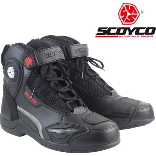 Comfortable breathable MT015 scoyco Motorcycle boots Racing shoes knight off-Road Motocross Motorbike Riding boots Shoes
