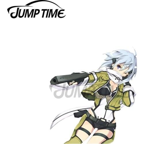 JumpTime 13 x 3.8cm For Sinon Sword Art Online Car Sticker Motorcycle Refrigerator Decoration Scratch Proof Waterproof Decal