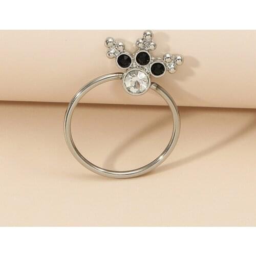 New Fashion Personality Rhinestone Flower Nose Rings for Women Sexy Body Piecing Jewelry