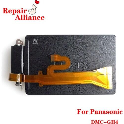 New touch LCD displat screen assembly with shell and rotation shaft cable Repair parts For Panasonic DMC-GH4 GH4 camera