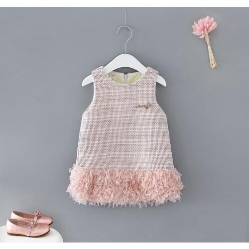 Baby Clothes Kids Girls New Year Clothing Kids Dresses for Girls Girls Fashion 2019 New Cute Patchwork Vests Dress Princess