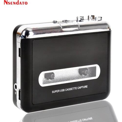 Personal Stereo USB Cassette Player Tape to MP3 Converter Capture Recorder cassette Audio music player to mp3 With Loudspeaker