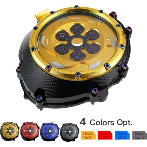 For BMW S1000RR S1000R S1000XR HP4 2009-2017 2018 2019Racing Clear Clutch Cover Spring Retainer Pressure Plate Billet Alloy