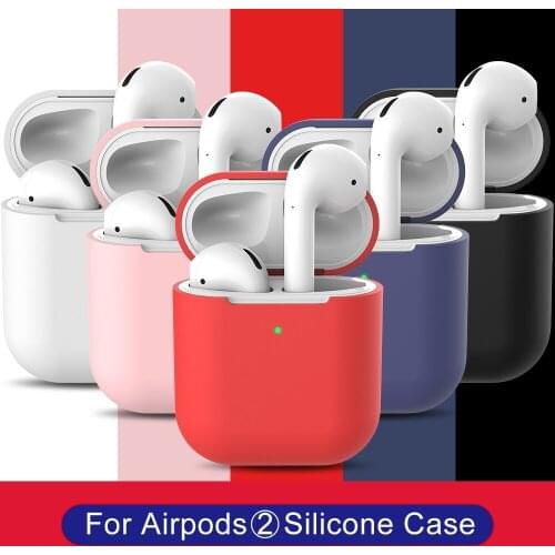 Luxury Silicone Case Protective Cover for Apple AirPods TPU Bluetooth Earphone Soft Silicone Cover for Air Pods 2 Cases