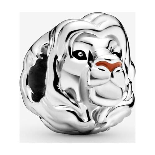 Charms Fit Pandora 925 Original Bracelets Lion King Beads 100% 925 Sterling Silver DIY Women Jewelry Pulseras