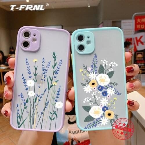 Cute flower phone case for iphone 12 Pro Max SE 2020 XR XS MAX case silicone for iphone 7 8 Plus 11 pro max cover