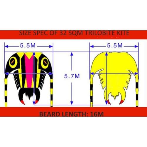 32 sqm Trilobite Kite, soft kite, show kite, Lifter