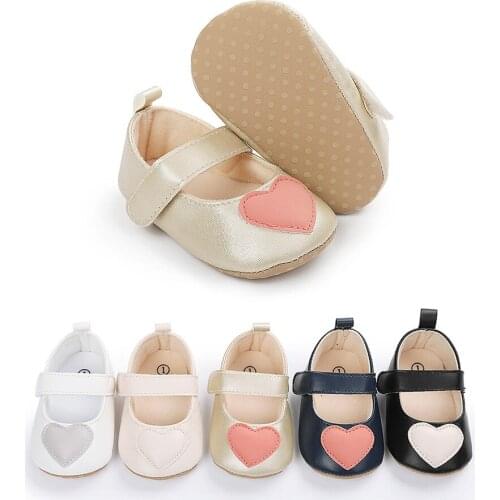 Baby Shoes Red Heart Newborn Pink Girls Infant Shoes Prewalkers Crib Shoes Nonslip 2021New SandQ Baby Sweet