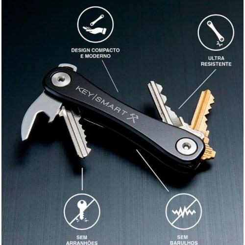 Smart Key Chain Hot Keychain Aluminum Key Clip Metal Key Smart Storage DIY Portable Compact Keys Holder Organizer Folder