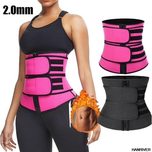 Women Waist Trainer Body Shapers Slimming Sheath Tummy Reducing Shapewear Belly Sweat Strips Sauna Corset Workout Trimmer Belts