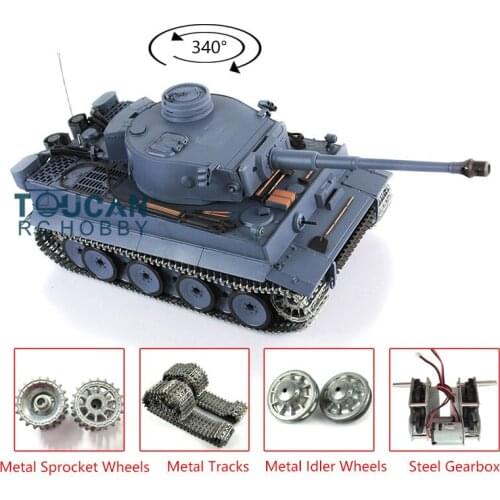 1/16 Heng Long 7.0 Metal Version German Tiger I Radio-Controlled Tank 3818 TH17239-SMT4